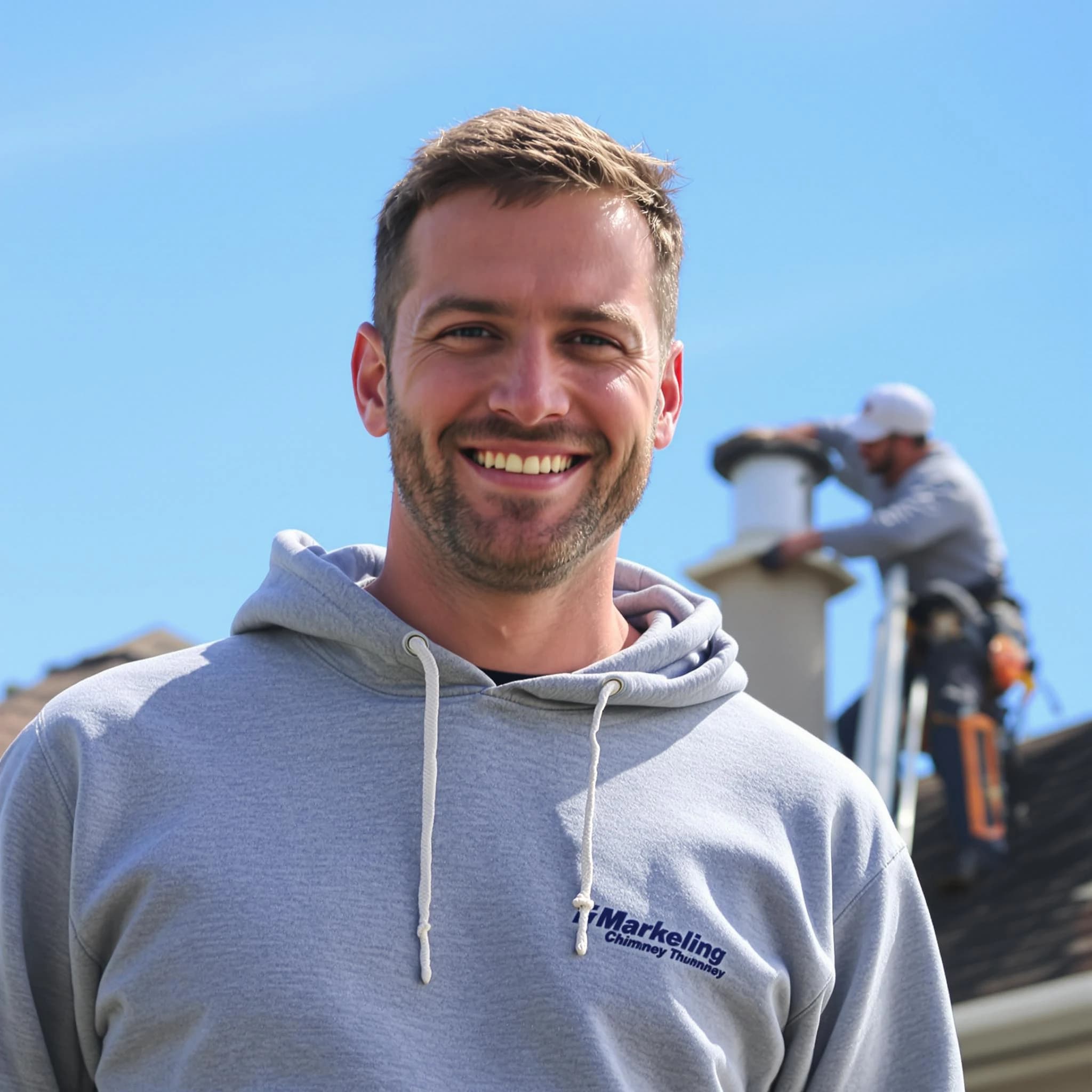 The Colonial Heights Chimney Sweep team.